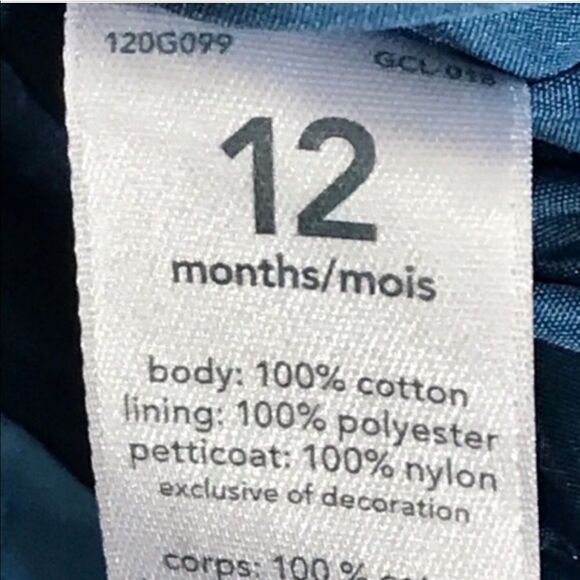 Kid’s Carter’s Blue Floral Dress - Picture 7 of 7